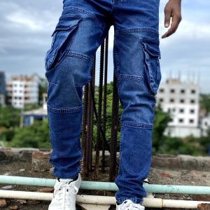 NEW 6 POCKET CARGO PANTS (DEEP BLUE)